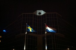 Licht in vlaggen hoofdkantoor IKEA
